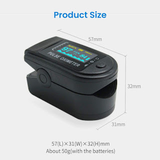 Pulse Oximeter, Fingertip Oxygen Saturation Monitor,