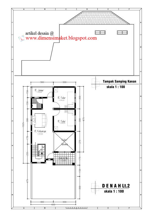 Desain Rumah 002 : Contoh Desain dan Gambar Kerja Rumah 