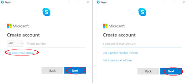 Cách tạo tài khoản Skype mới trên máy tính a