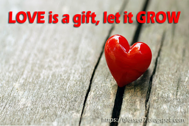 LOVE is a gift, let it GROW