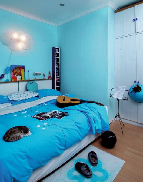 Newest Kamar Tidur SederhanaWarna Biru Desain  Rumah 