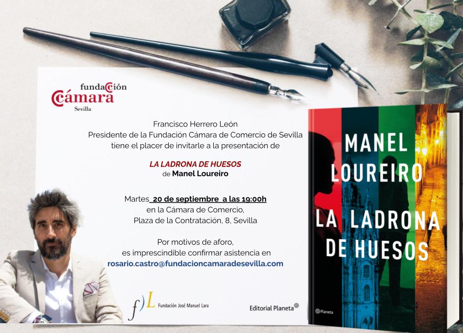 Lecturápolis: Presentación LA LADRONA DE HUESOS de Manel Loureiro en  Sevilla.