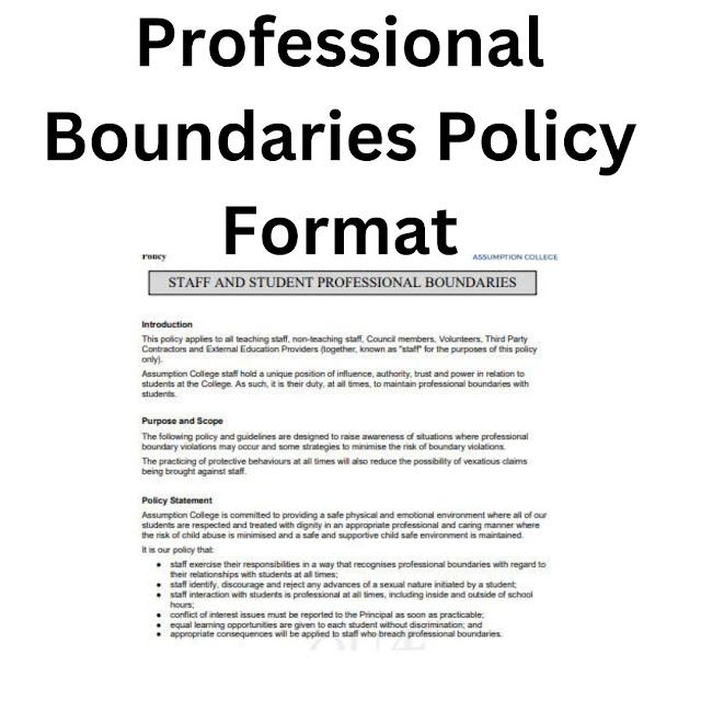 Sample Professional Boundaries Policy