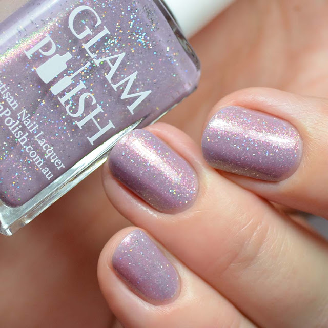 mauve shimmer nail polish