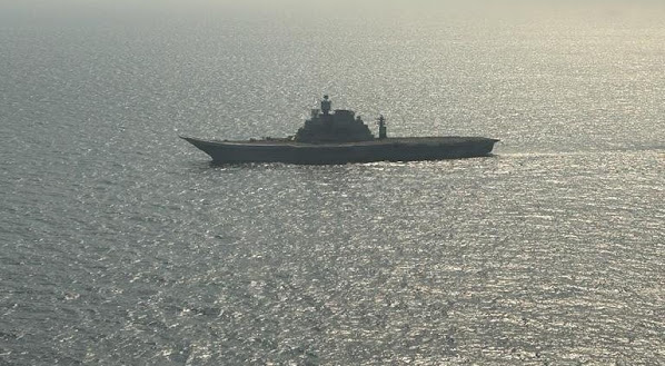 Indian Navy's INS Vikramaditya carrying out sea trials post-refit