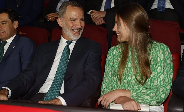King Felipe and her daughter Infanta Sofia watched the 119th edition of the final of the Spanish Football Cup
