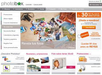 Revelado y álbumes de fotos online con PhotoBox