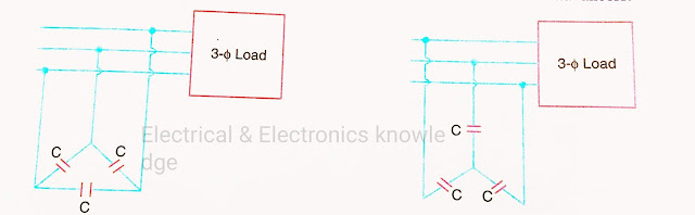 Static capacitor connection