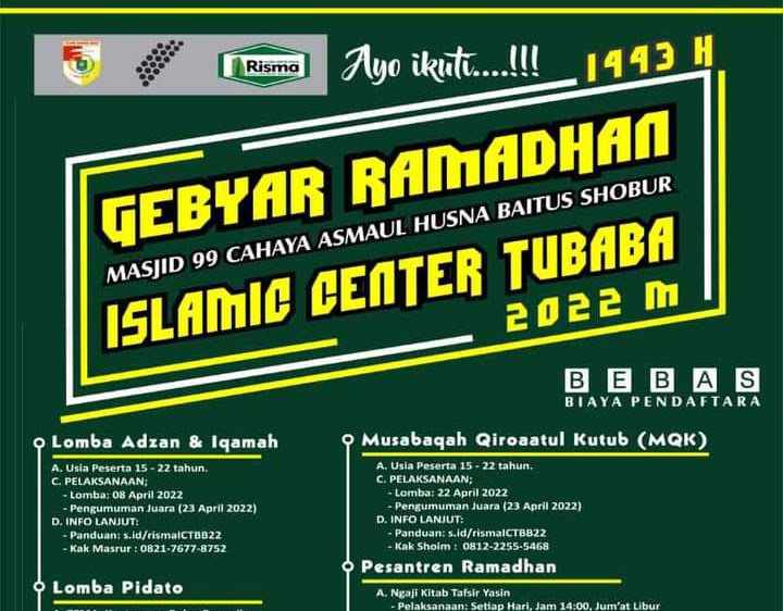 Gebyar Ramadhan Masjid 99 Cahaya Asmaul Husna Islamic Center Tubaba