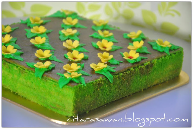 Kek Lapis Evergreen (versi bakar) ~ Resepi Terbaik