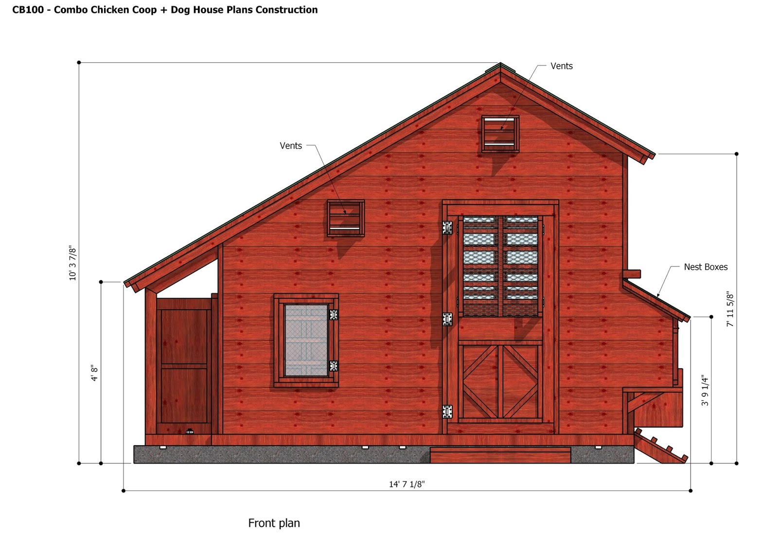  Plans – Chicken Coop Plans Construction + Insulated Dog House Plans