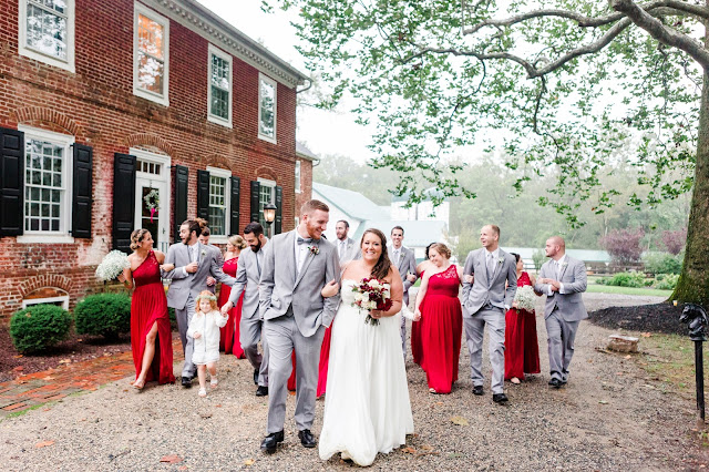 A Cranberry and Blue Autumn Wedding at Worsell Manor in Warwick, MD by Heather Ryan Photography 