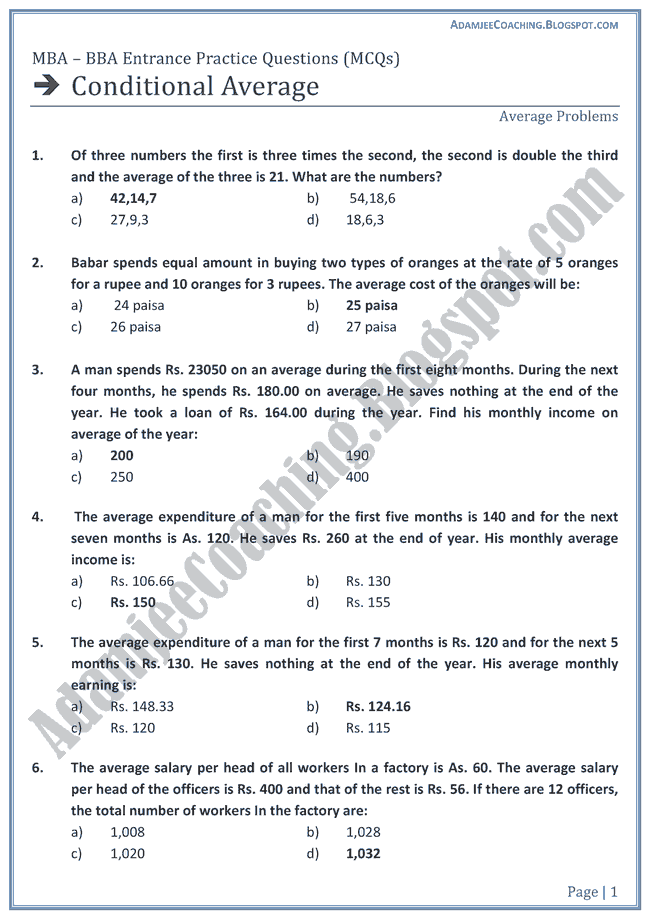 Conditional-Average-aptitude-test-preparation-for-mba-bba