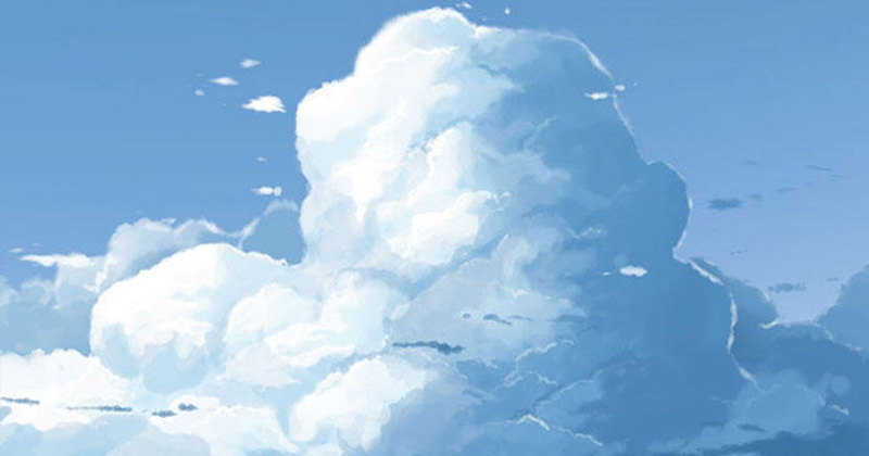 Premium Photo | Anime background art of endless beautiful blue sky with  lots of clouds neural network generated art