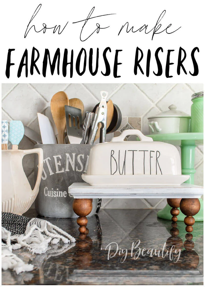 kitchen decor with farmhouse riser