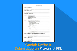 Contoh Daftar Isi Dalam Laporan Prakerin / PKL