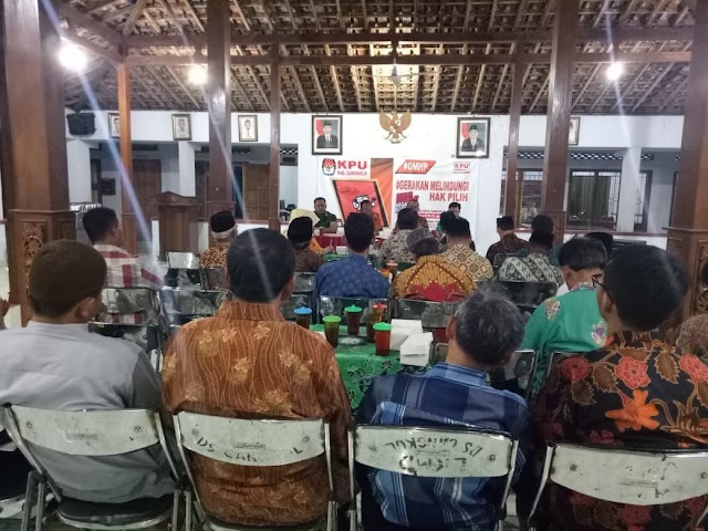 LAUNCHING & SOSIALISASI GERAKAN MELINDUNGI HAK PILIH DESA CANGKOL