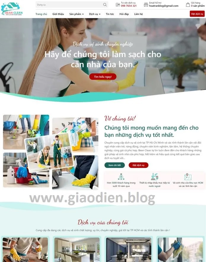 Template Blogspot Cho Công Ty Dịch Vụ