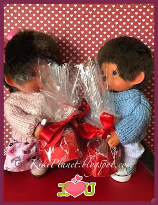 kiki monchhichi saint valentin cute mignon toys life tricot poupée knitting 