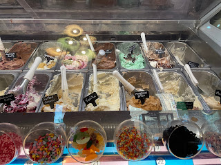 The display of ice creams at LICC.