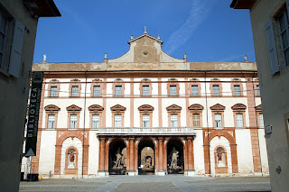 The facade of the Este family's Ducal Palace in Sassuolo, which is just outside Modena