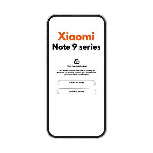 Remove MI Account Xiaomi Note 9 series