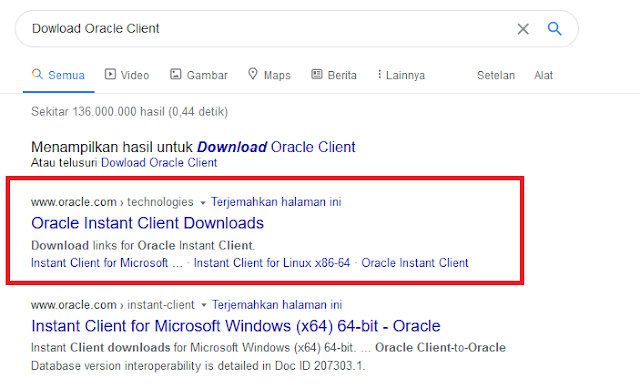 Cara Install Oracle Instant Client di Windows