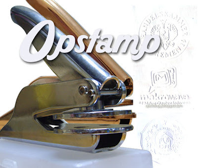 Opictology: stempel emboss  timbul