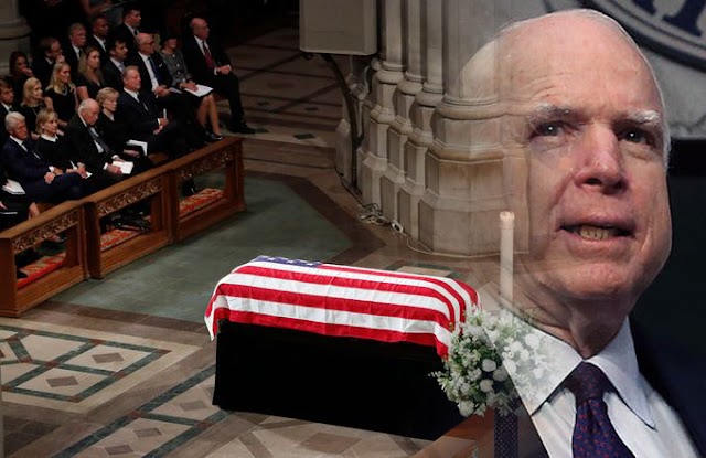 John McCain honored at Washington National Cathedral memorial service