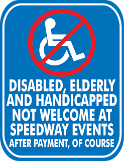 Handicapped Abuse at Daytona Speedway