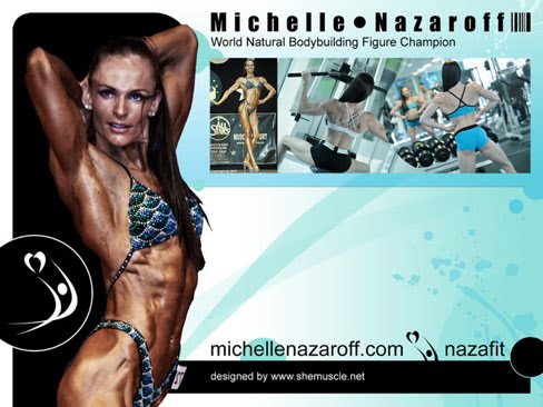 Michelle Nazaroff Female Muscle Desktop Wallpaper