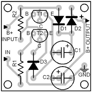 Parts-Placement-Layout-DC-Voltage-Doubler-Circuit-Diagrams