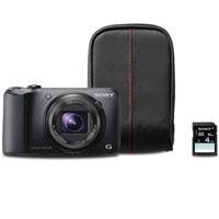 Sony Cyber-Shot DSCH90/BBDL 16.1MP Camera with 16x Optical Zoom (Black Bundle)