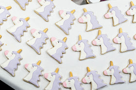 sugar cookie cookies unicorn cutter rolled royal icing birthday party favor