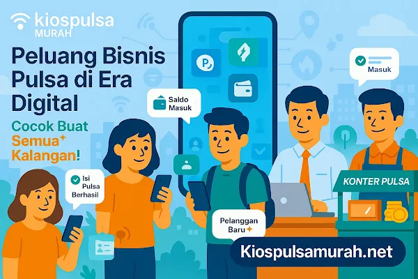 Ilustrasi peluang bisnis pulsa digital yang bisa dijalankan semua kalangan