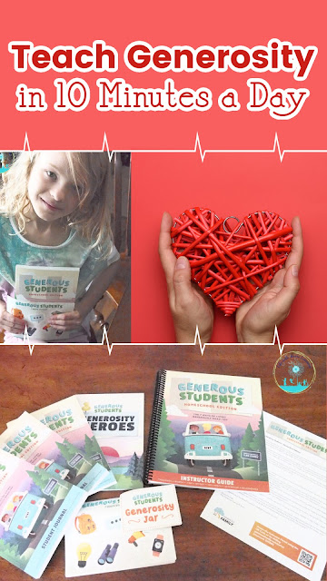 Get a head start on raising kids with generous hearts by adding the Generous Students Homeschool Curriculum Kit to your day!