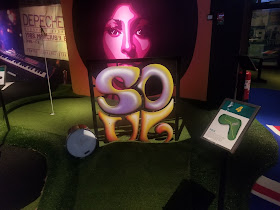 Minigolf at O'Learys sports bar in Norrtull, Stockholm by PJ Goedhals May 2019