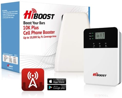 HiBoost 10K Plus Cell Phone Signal Booster Kit for Home