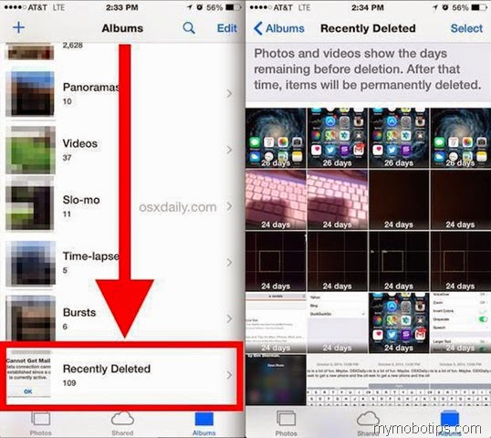 Delete a photos or videos from iOS