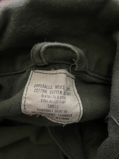 Vintage coveralls tag