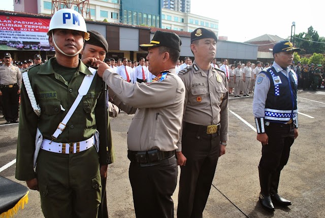 Jelang Natal dan Tahun Baru, Polresta Depok Gelar Apel Operasi Lilin 2014