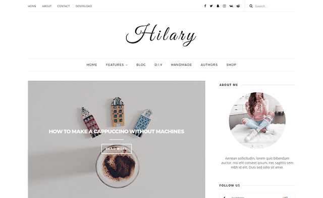 Hilary Blog Template  