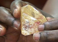 giant yellow diamond from Siera Leone