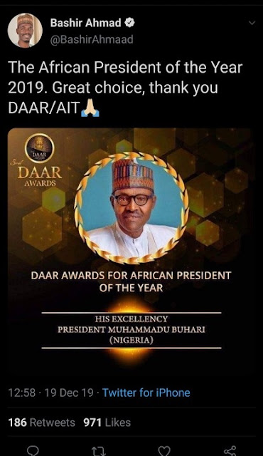 AIT Denies Honouring President Buhari With A 2019 Award (Photo)