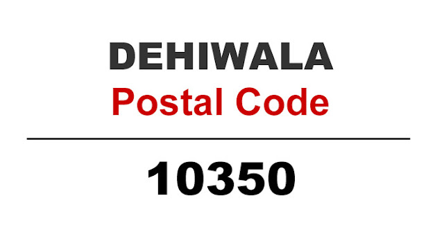 Dehiwala Postal Code