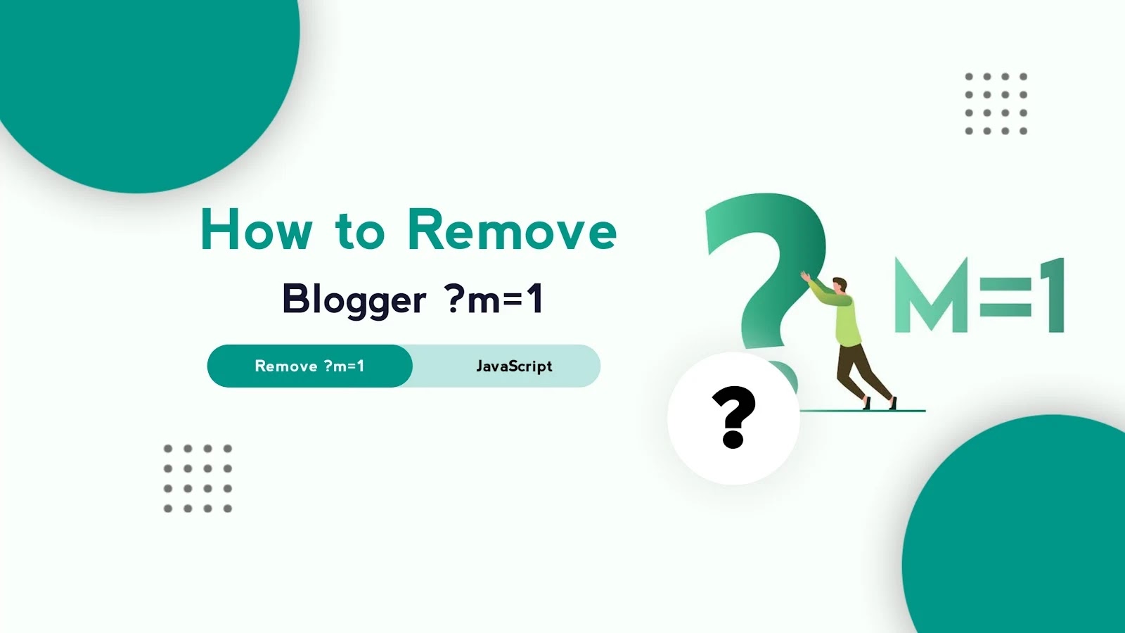 How To Remove '?m=1' From Blog URL for Blogger Website