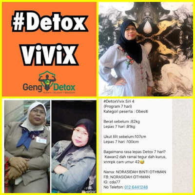 Testimoni Detox Shaklee