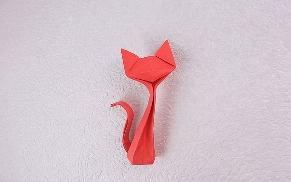 How to make Cute Origami Kitty ~ Crazzy Craft