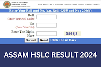 Assam HSLC RESULT 2024