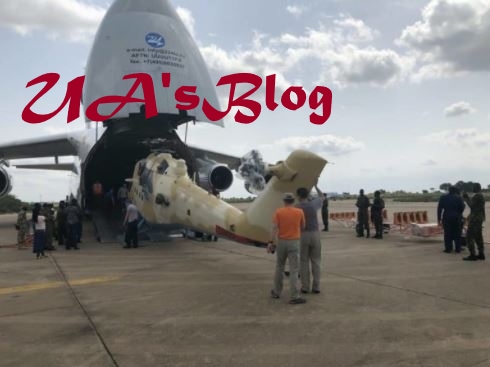 Brand New MI-35M Combat Helicopters From Russia Land In Benue State (Photos)